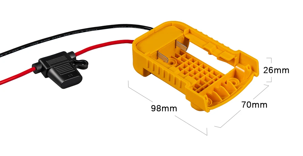 External Battery Adapter Converter for DEWALT 18V/20V/54V Battery DIY Power Tool