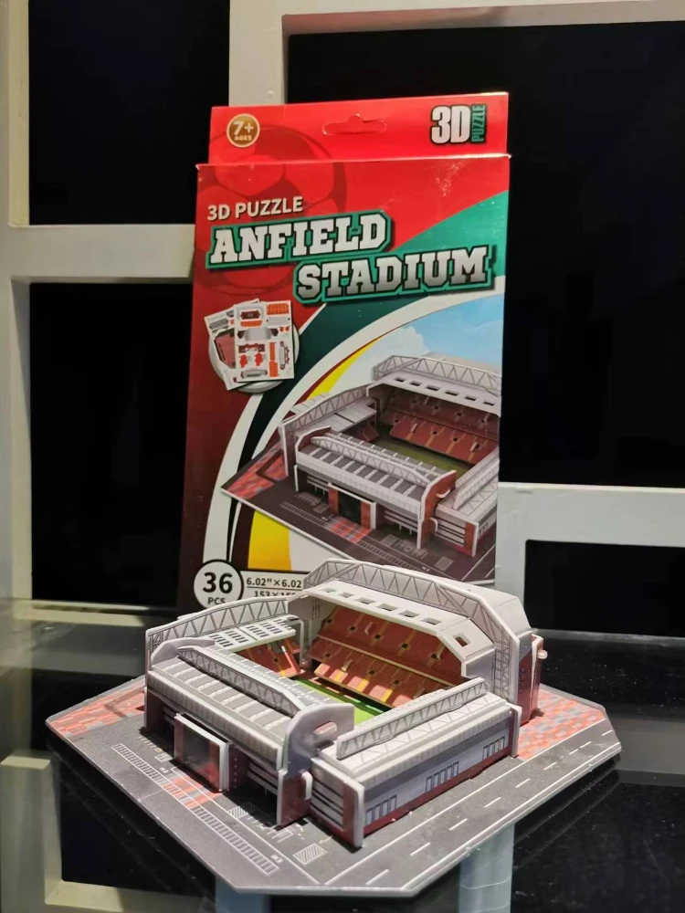 3D Paper Jigsaw Puzzle of a Football Stadium