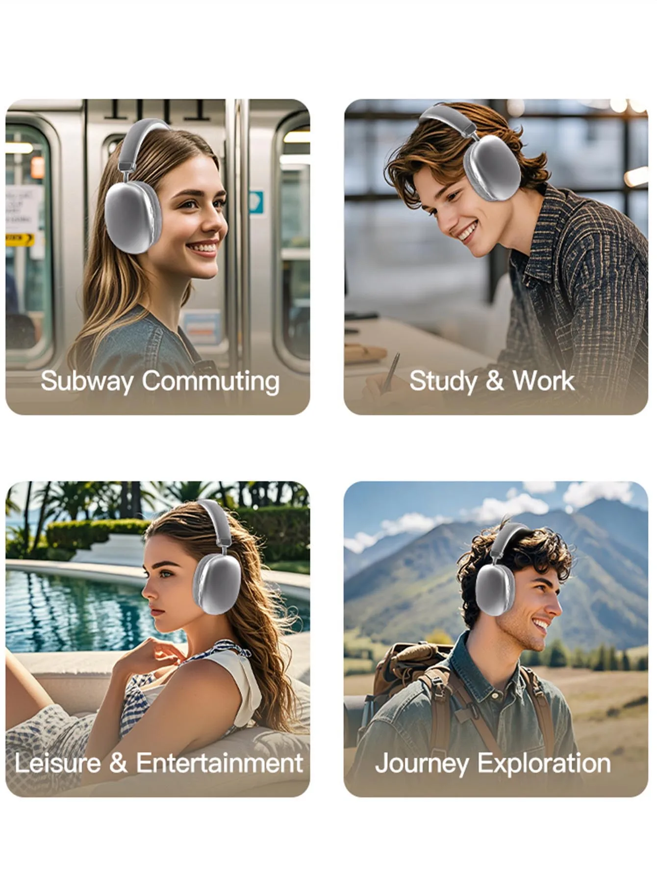 Description Picture 4 of itemUpgraded Wireless Headphones, Lightweight and Foldable Earpieces
