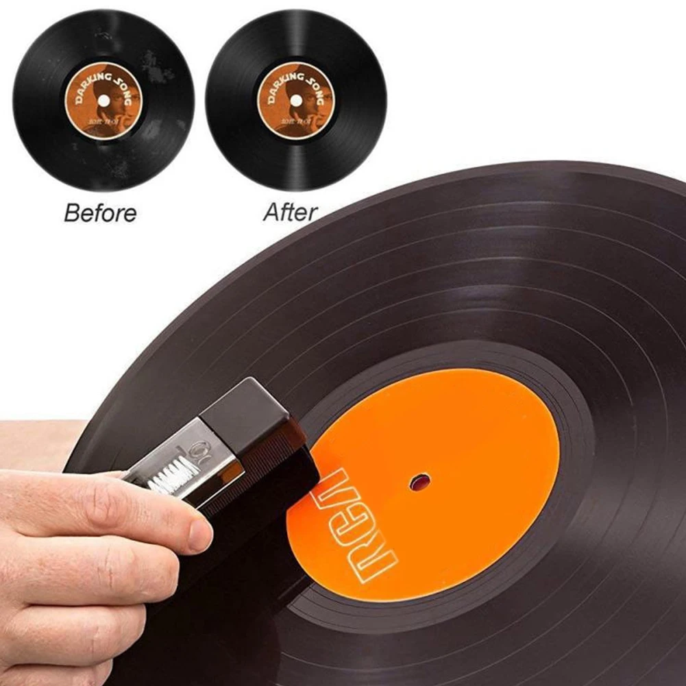 Vinyl Record Cleaner Brush Vinyl Record Cleaner Kit Multifunctional Vinyl Record Dust Remover Brush Records Cleaning Tool Turntable Player Accessory
