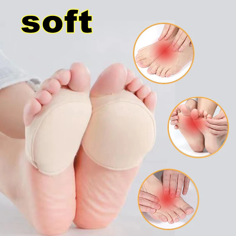 

Pads High Heels Half Insoles Five Toes Insole 4pcs Women Forefoot Foot Care Calluses Corns Relief Feet Pain Massaging Toe Pad