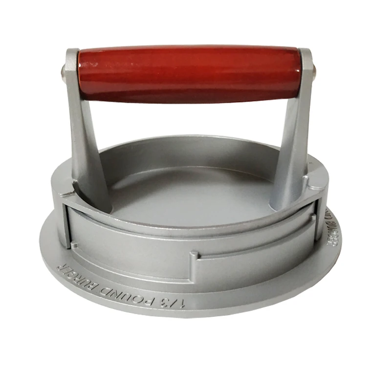 Burger Press Burger Maker Round Shape Hamburger Press Aluminum Alloy Hamburger Meat Beef Grill