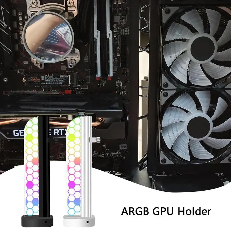 

Graphics Card Support 5V 3pin GPU Anti-sag Bracket Lightweight ARGB Computer Graphics Cards Devices for Preventing the GPU