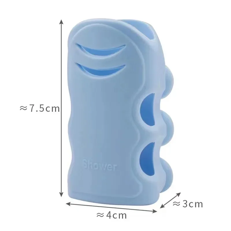 Shower Head Holder Punch-Free Shower Head Wall Mounting Bracket Silicone Suction Cup No Drill Need for Marble Glass Ceramic