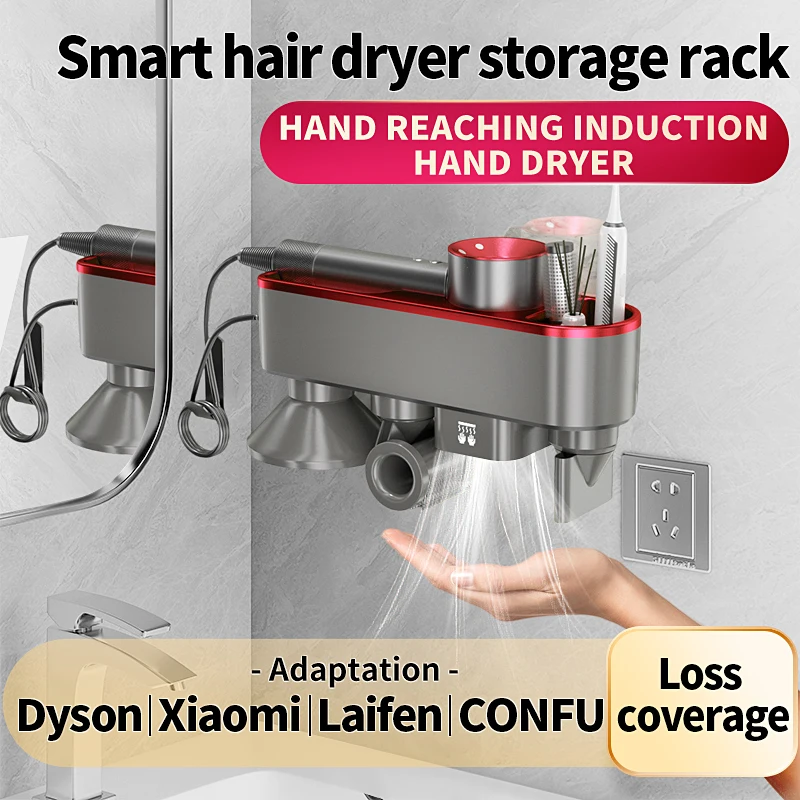 for-Dyson-Xiaomi-Hair-Dryer-Hand-Drying-storage-rack-no-punching ...