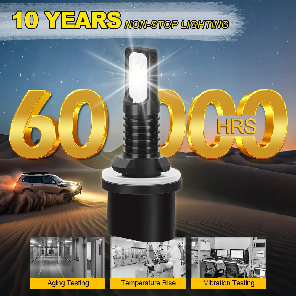 880 LED 자동차 안개등 20000LM 90W 고출력 6000K 흰색 자동 안개 램프 닷지 다코타 1997 1998 1999 2000 2001 2002 2003 2004