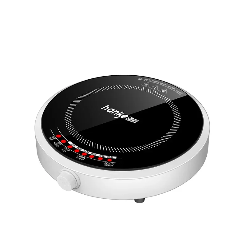 220V 2200W Induction Cooker Household Smart Round Small Energy-saving Set Hot Pot Cooking Integrated