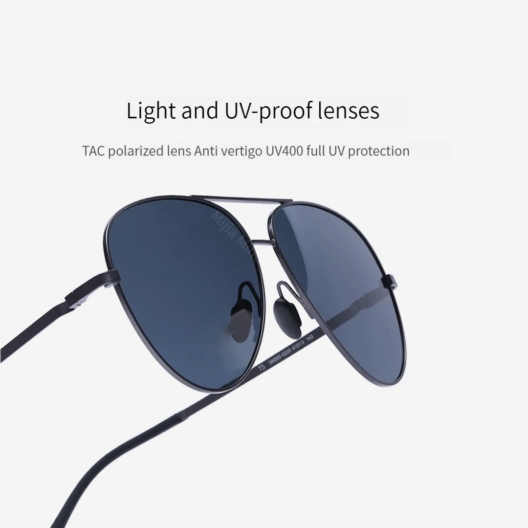 New Youpin TS polarized sunglasses UV400 protection Fashion pilot Style Sunglasses TAC polarizing lenses 0.7mm lens Riding Sport 5