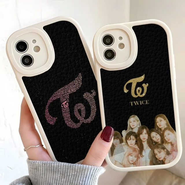 KPOP TWICE LOGO Phone Case For Iphone 15 14 13 12 Pro Max 11 Mini X Xr Xs 7  8 Puls Lambskin Silicone Cover - AliExpress