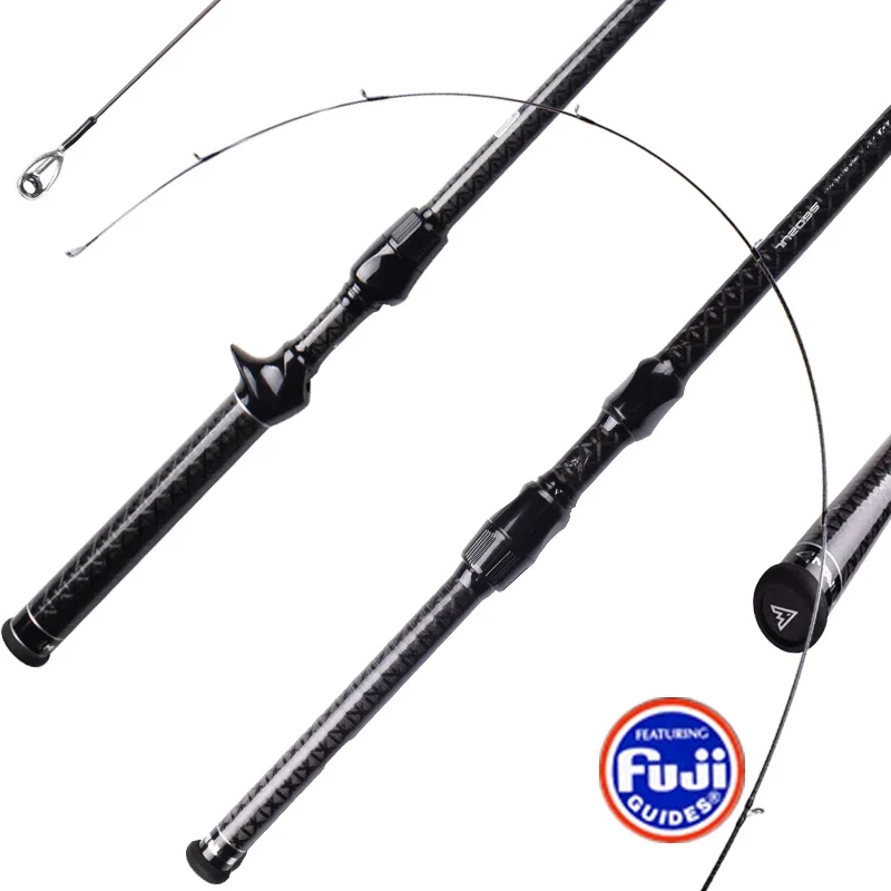 Mavllos Cavalry Bass Fishing Spinning Rod, Carbon M ML Tip 1.98M Lure  5-15g/7-28g 8-25lb Ultralight Carp Fishing Casting Rod