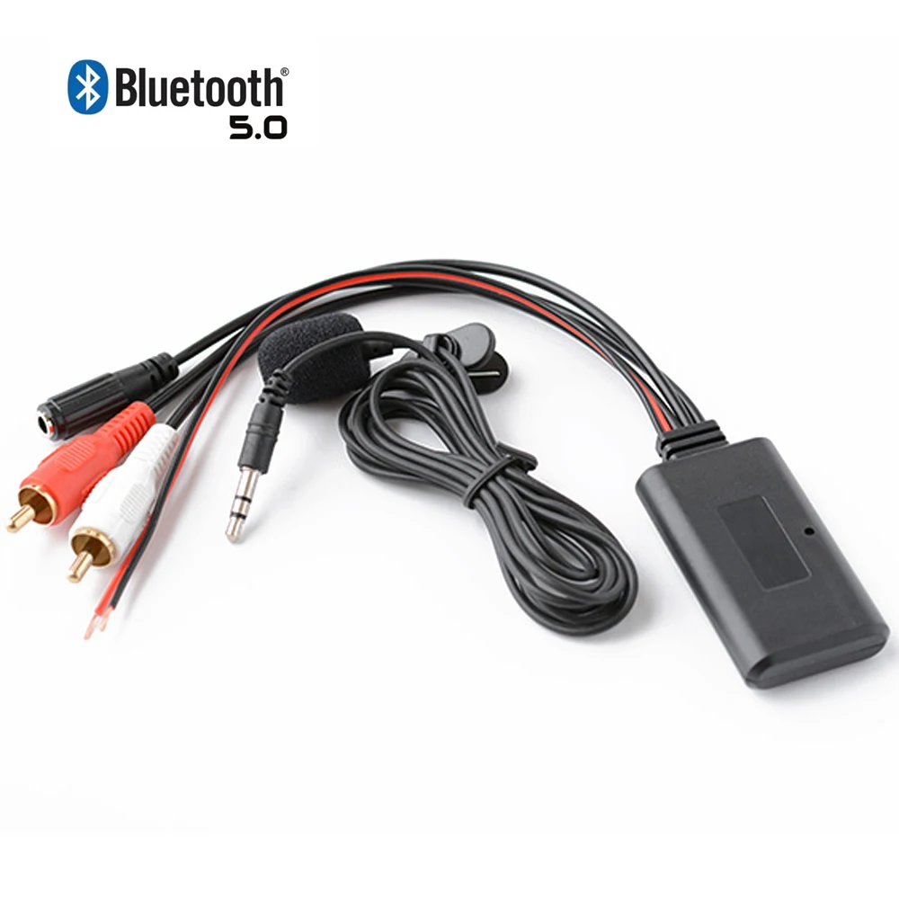 Adattatore Di Connessione Rca Wireless Bluetooth Universale Per Auto Stereo 2Rca Aux In Musica Per Kenwood Per Clarion