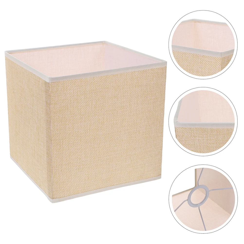 

Wear-resistant Household Lampshade Light Bulb Linen Cover Table Lamp Shade Ceiling Lamp Shade