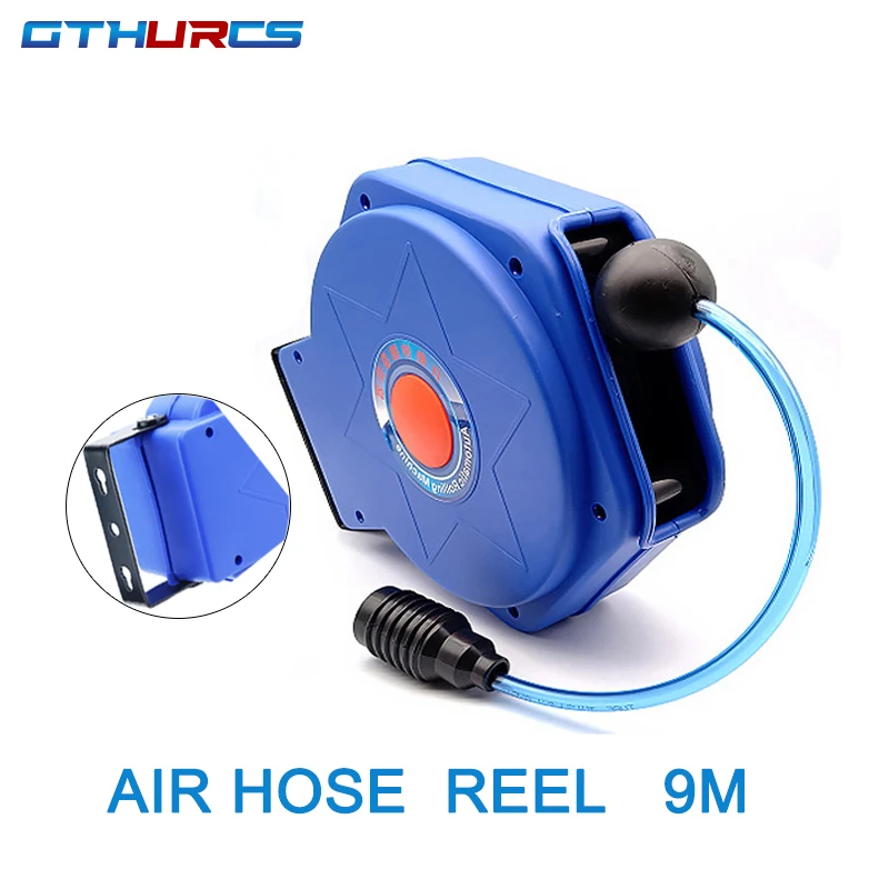 9MAutomotiveAirHoseReelAutomaticsRetractableTelescopicPneumatic