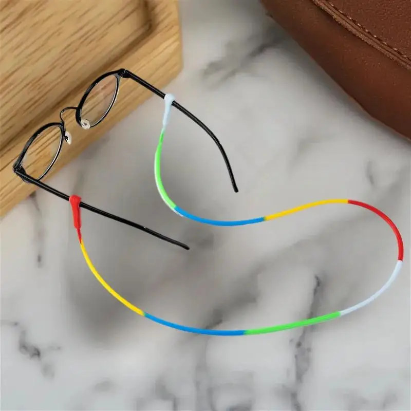 Versatile Silicone Eyewear Strap with Chain