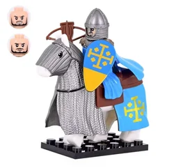 Medieval Knight and War Horse Building Block Set - Toy Gift (Multicolor)
