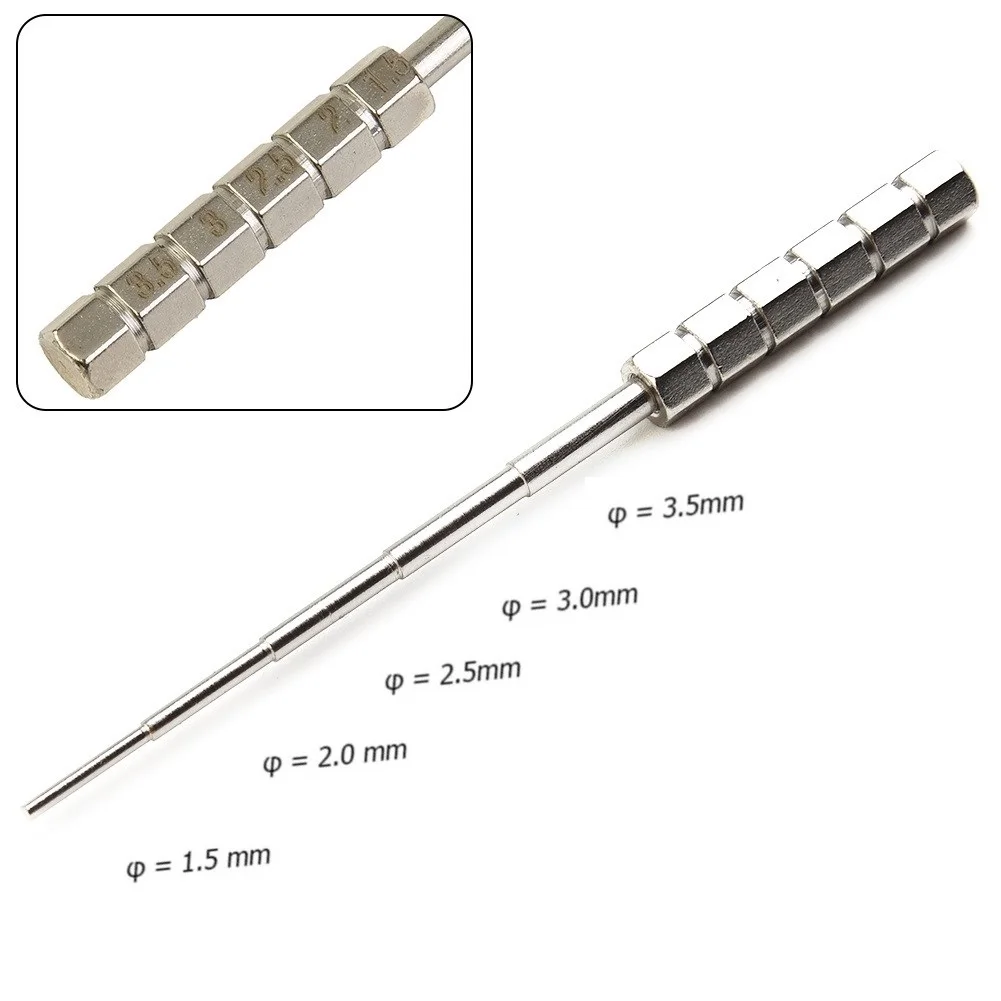 Stainless Steel Wire Winding Rod Wrapping Wire Jig Tool Wrapping Wire 5-Section For Jewelry Making Mandrel Rod Wrapping Tool Par