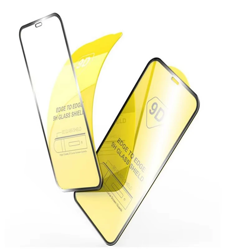 Premium 9D HD Full Cover Tempered Glass Screen Protector - 1 to 5 Pack
