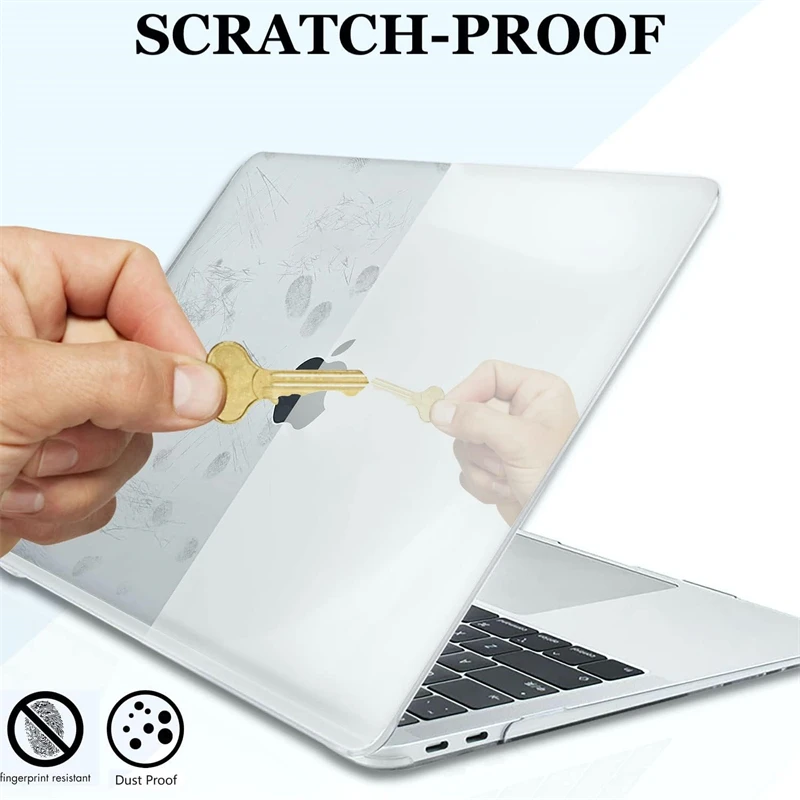 Crystal Clear Laptop Case for Macbook Air 13.6 M4 15 M3 Hard Cover Mac Book...