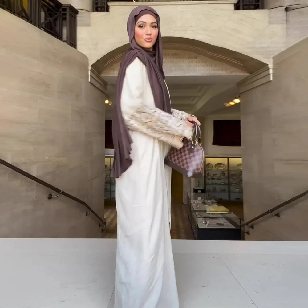 Eid Muslim Abayas 여성용 프린트 원피스, 라마단 빈티지, Jalabiya 파티, 아랍 드레스, 긴 소매, Kaftan Vestidos