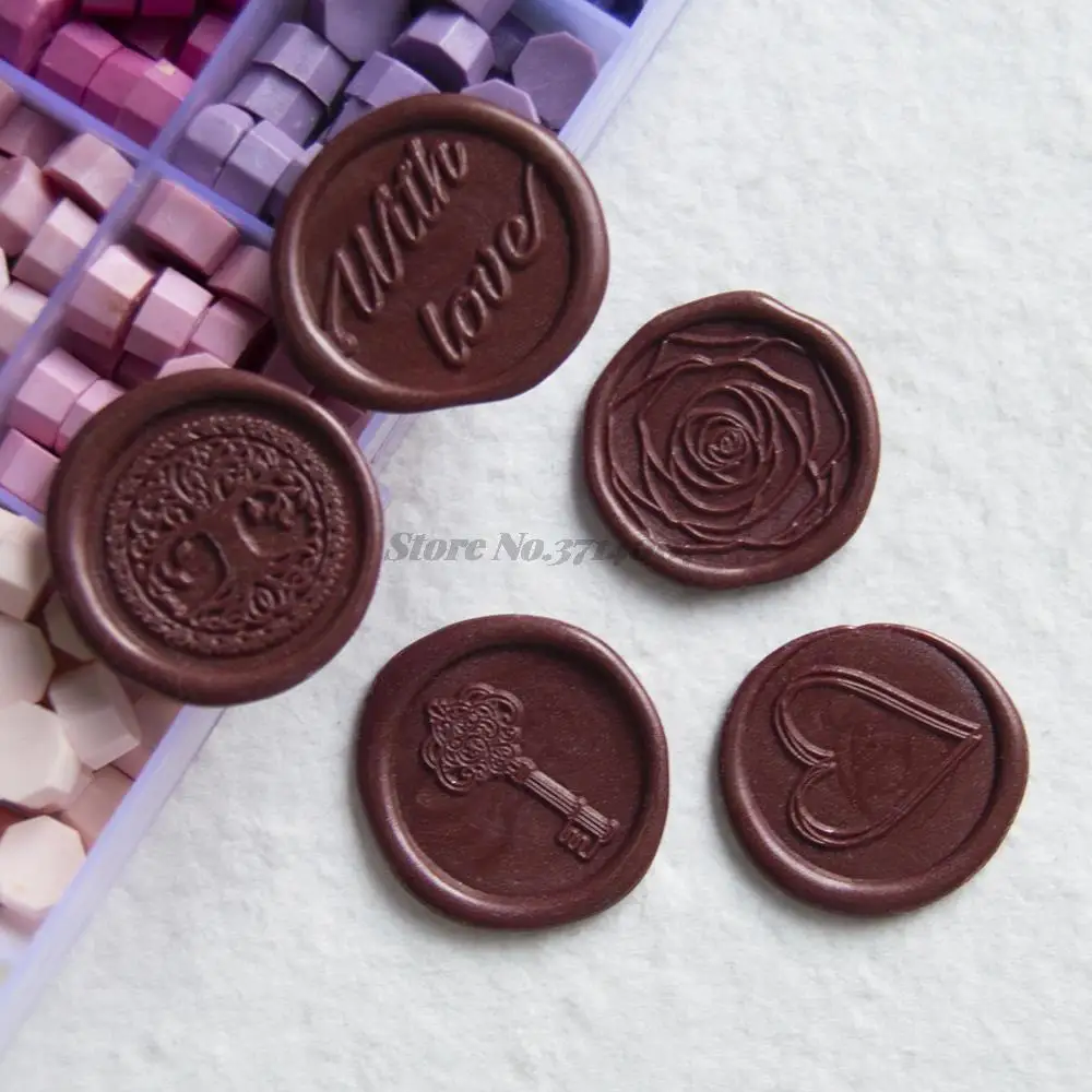 Love Life Tree Baby Footsteps Clear Stamp Wax Seal Key Wedding Invitation Vintage Scrapbooking Novelties wax seal stamp,clear stamps,wax seal stamp set