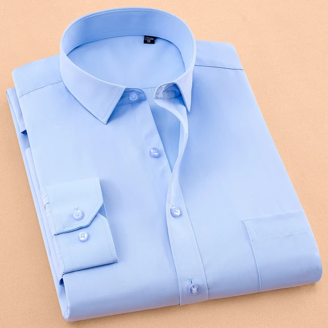 Buy BASICS Solid Polyester Stretch Slim Fit Men's Shirt