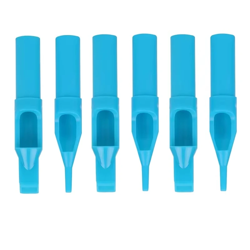 Plastics Needle Tube Sterilized Disposable Tattoo Machine Gun Nozzle Tips for Tattoo Machine Gun Needle Ink Cup Tools 50pcs