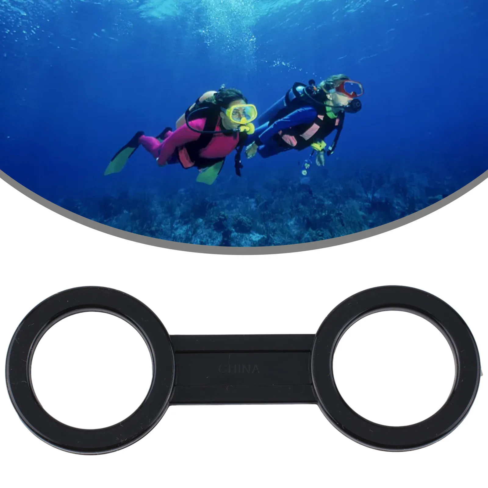 Diving Tube Holder Retainer Clip Plastic Breathing Tube Quick Release Design Scuba Diving Tube Holder Silicone 8-shaped Buckle quick release tactical woven belt high quality luxury brand design leisure men and women hiking fishing mountaineering belt 2550