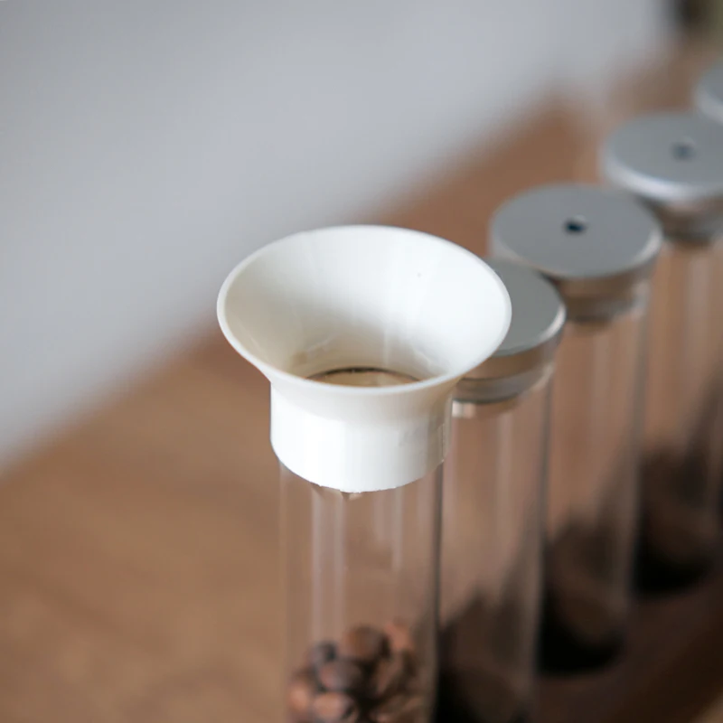 Metal Cap One Way Exhaust Valve Storage Tube Display Glass Bottle Coffee Bean Packaging Bottle Storage Sealed Jar Odor 150mm 120