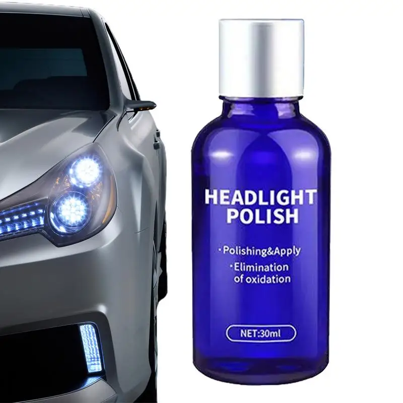 

Car Headlight Polishing Agent 30ml Auto Headlight Restoration Liquid Agent Automotive Refurbishment Tool For Motorcycles Cars