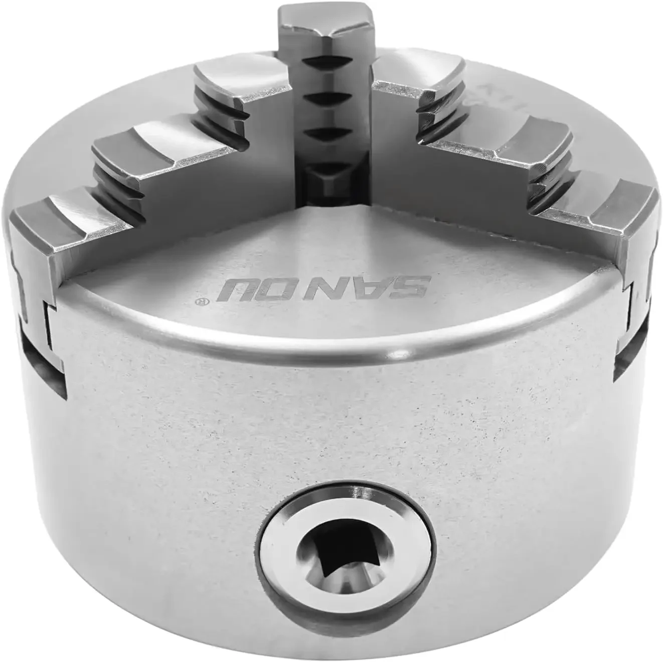 3-Backen-Selbstzentrierendes Spannfutter 100mm Drehfutter-Set mit Befestigungsschrauben, für CNC-Werkzeugmaschinen, Fräs- und Bohrmaschinen, Spannung – Detail 5