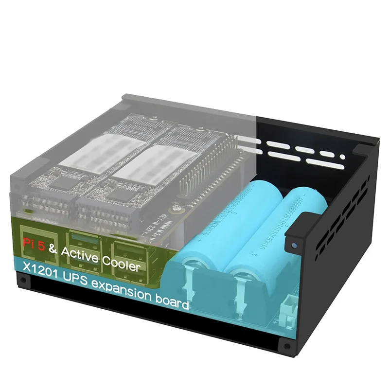 �� ������� ���� ���� ���� ���� ���� ���� Raspberry Pi 5 X1201 V1.1 18650 UPS �ڵ� ���� �ѱ�