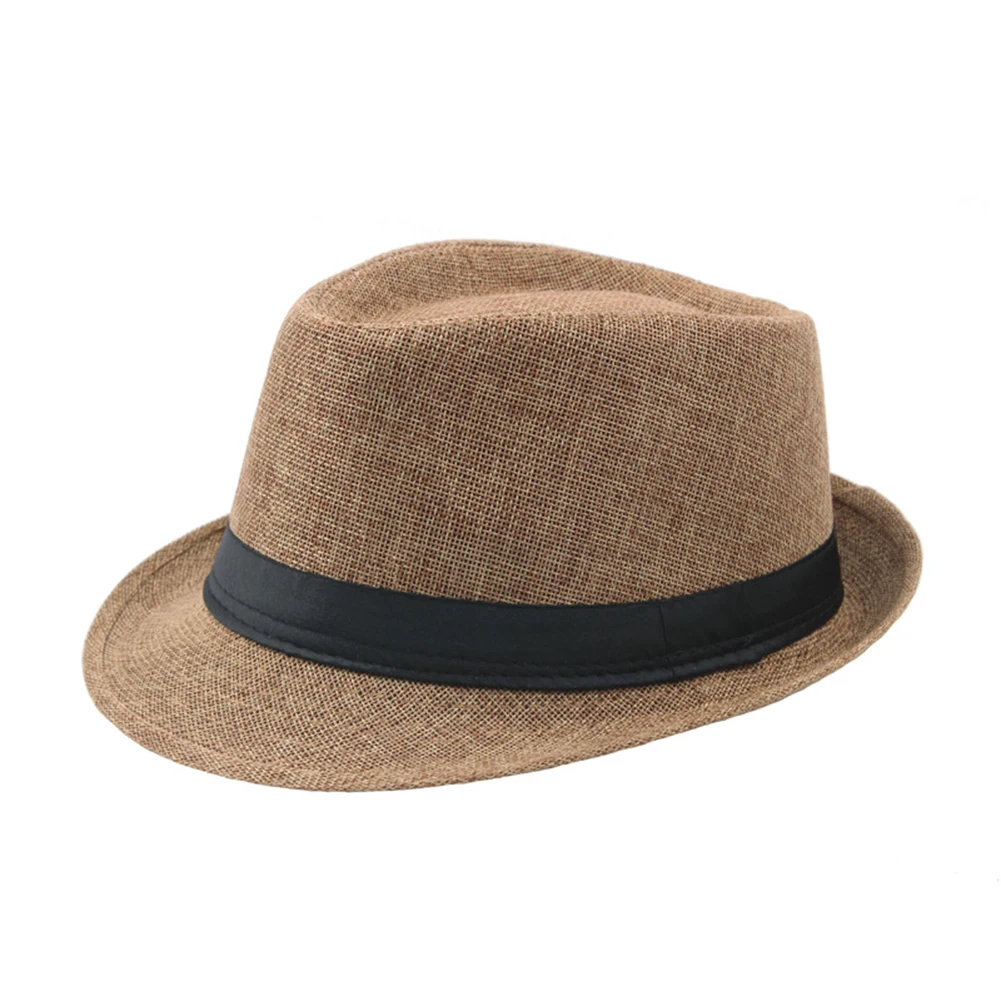 Fedora Hat Wide Brim Sun Solid Color Women Men Bucket Hats Cowboy Style Panama Fisherman Cap Jazz Cap Sun Hat