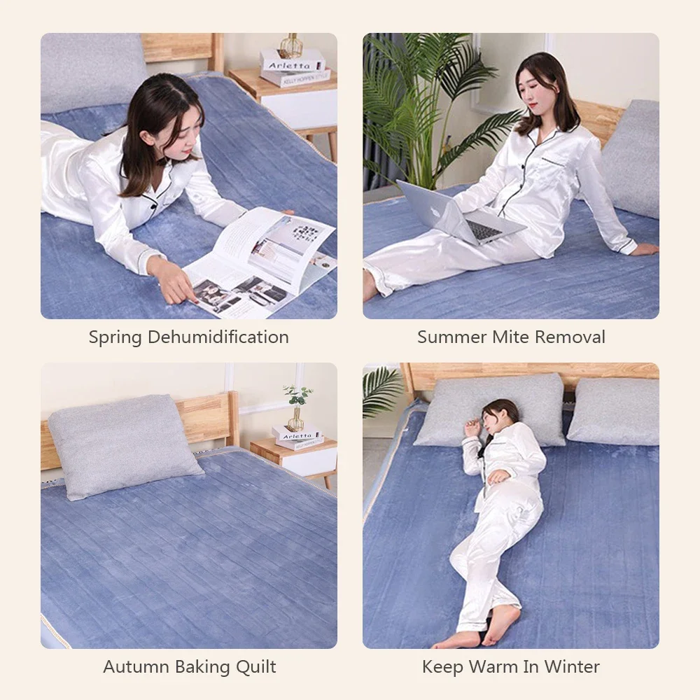 Intelligent Switch Electric Blanket 220V Thicker Heater Blanket Mattress Thermostat Electric Heating Blanket Body Warmer FluffyI 6