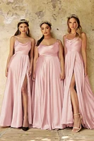 Elegant A Line Long Prom Dress For Women 2024 High Slit Backless Zipper Back Cocktail Party Formal Occasion Dresses Robe Soiree - Image 5