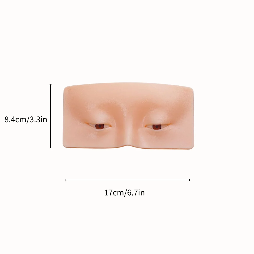 Makeup Practice Board Face Eyelashes Eyebrow Eyeshadow Training Supplies 3D Silicone Bionic Board Make Up For Beginner
