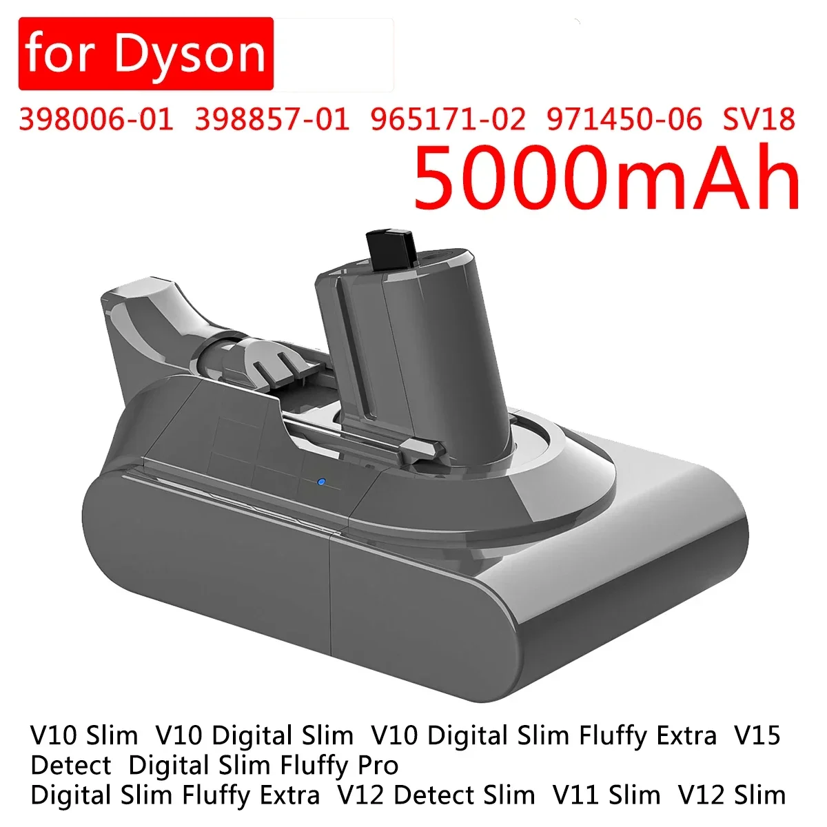 Per Batteria Dyson V11 Per Dyson 398006. 0001-01 398857. 000-02 965171. 00-06 Sv18 V10 Slim Digital Fluffy Extra V15 Rileva Extra