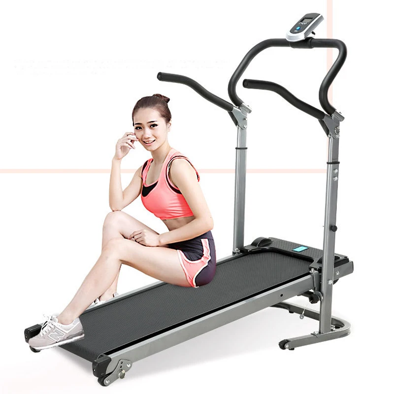 Shock-absorbing mechanical treadmill rehabilitation products fitness equipment walking machine home