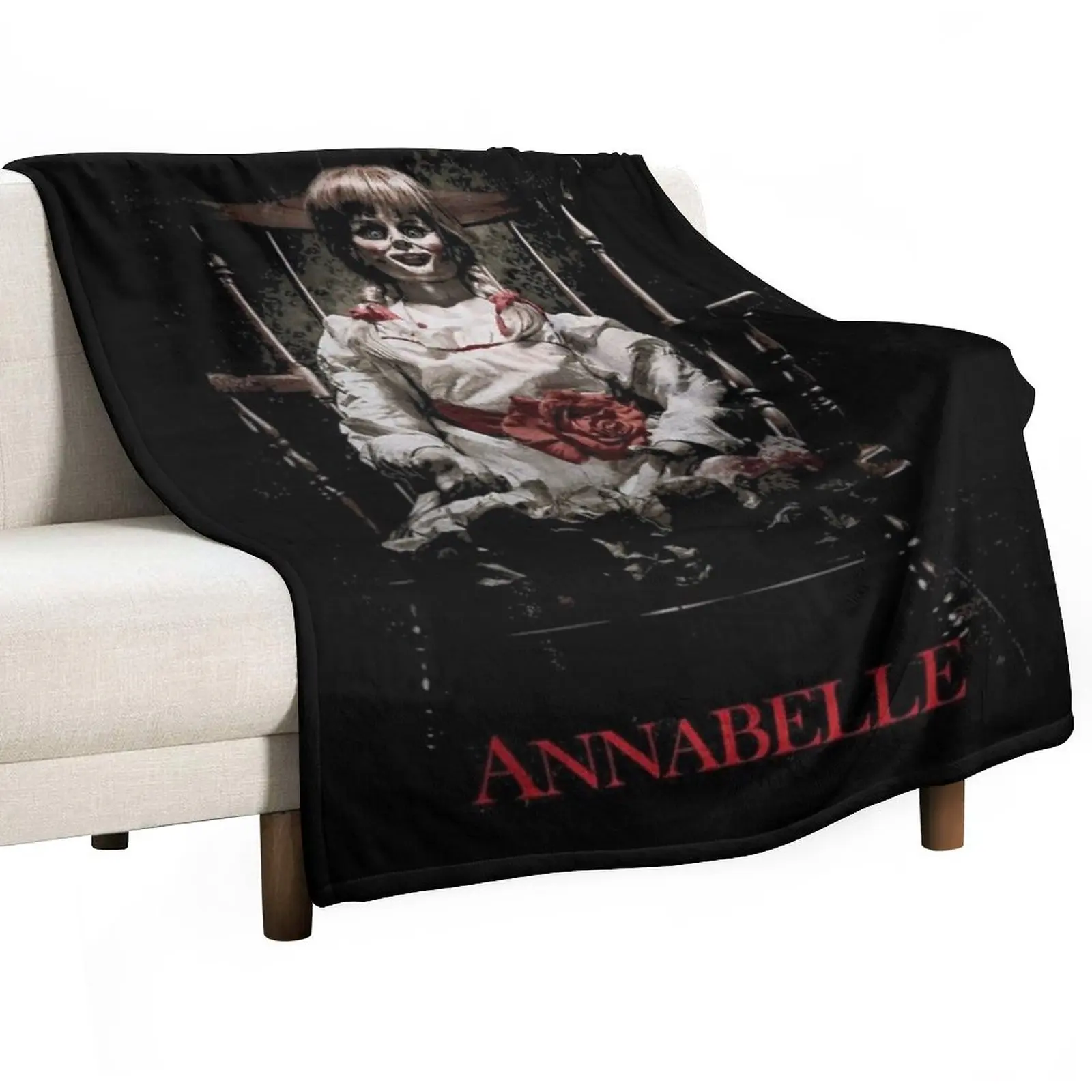 

New A Girl Who Loves Demon Annabelle Creation The Haunted Doll Cool Gifts Throw Blanket Vintage warm winter manga Blankets