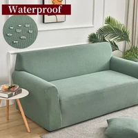 Waterproof Elastic Sofa Cover Corn Velvet Adjustable Stretch Slipcovers Corner Couch Covers 1/2/3/4 Seater L Shape 1