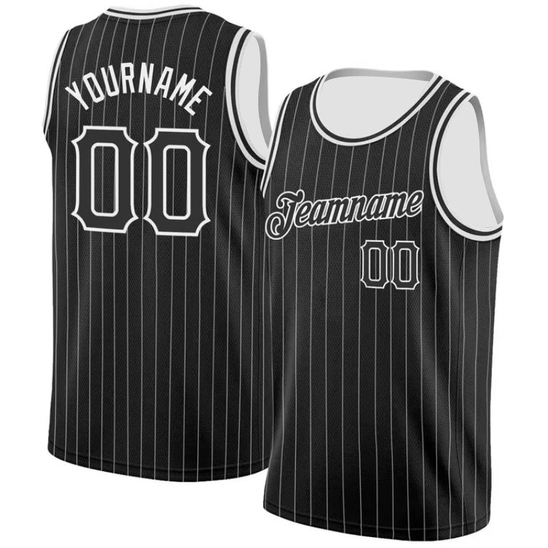Men Basketball Jerseys Pinstripe Stitched Printed Basketball Uniform Mesh Breathable NO.00 Adult children's training jersey basketball jerseys