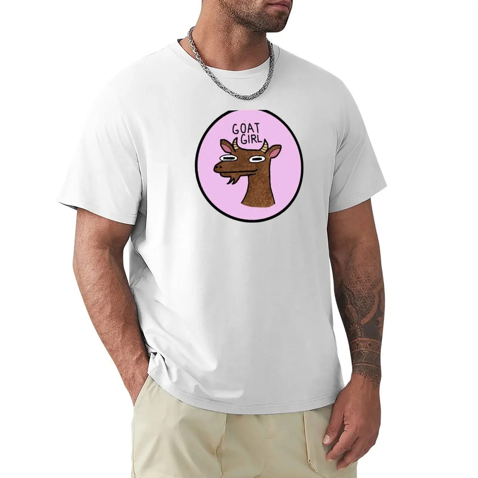 

Goat Girl T-Shirt sweat tees Short sleeve tee men customs plain mens t shirts pack