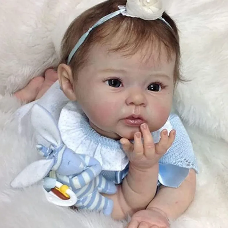 Infant Mini Reborn Baby Doll Silicone Il Bambino Realistico Real Soft Touch Handmade Art Doll Raven Newborn Bonecas Bebes Menina