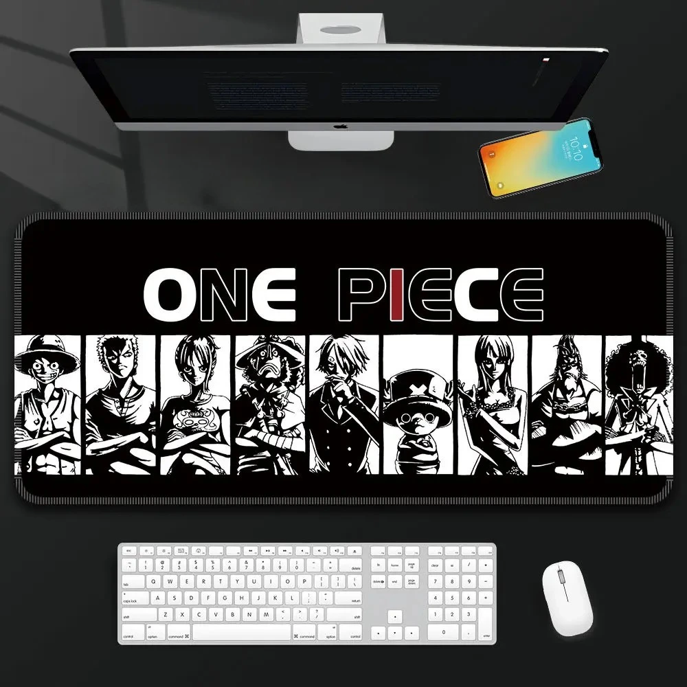 소년용 원피스 가죽 마우스 패드 대형 소년용 애니메이션 E-스포츠 게임 키보드 패드 루피 컴퓨터 책상 패드 사무실 마우스 패드