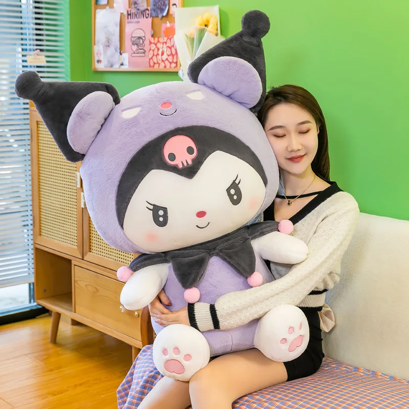 2023 Kawaii Kuromi Plush Toys Soft Little Devil Stuffed Doll Fans Kids  Girls Gifts