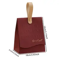 10pcs Creative Leather Portable Gift Box High-end Portable Wedding Candy Paper Box Party Packaging Supplies Paper Box 6