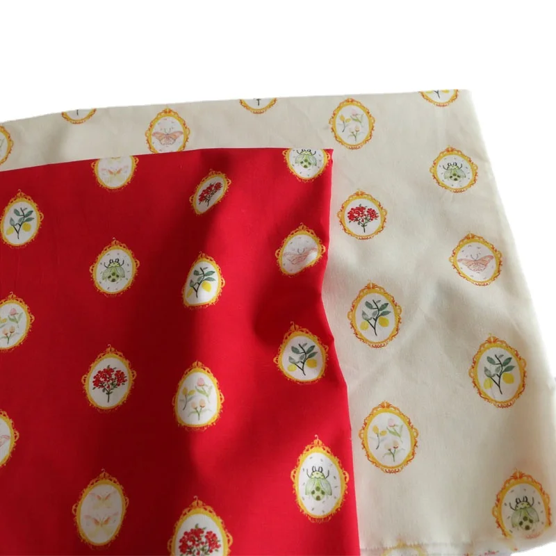 

Gentle Color Plant Animal Print Cotton Shirt Dress Clothing Fabrics Cloth