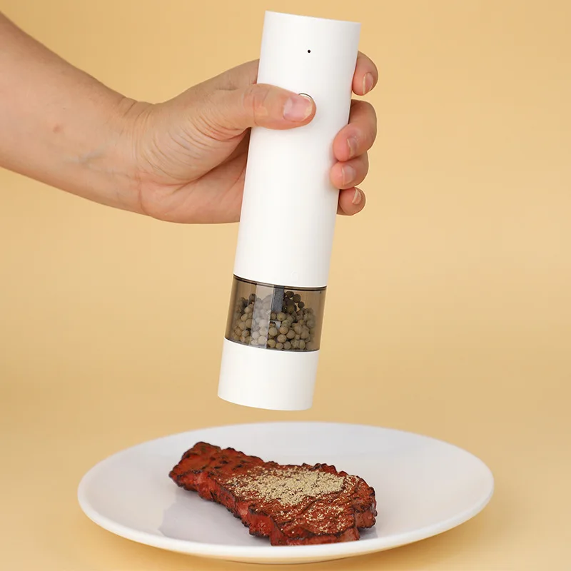 USB Electric Salt and Pepper Grinder Automatic Rechargeable Adjustable Coarseness Large Capacity Spice Mill