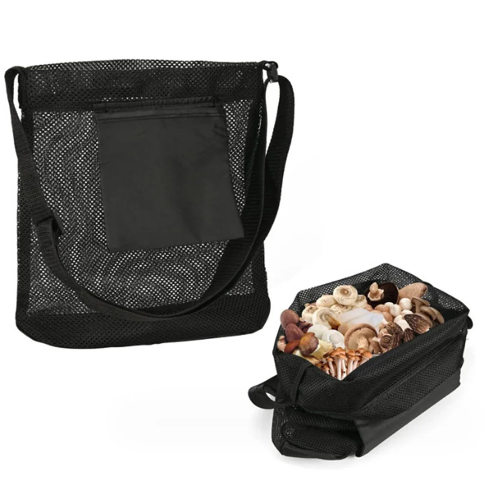 Mushroom Foraging Bag Mesh Foraging Harvesting Bag Mushroom Hunting Polyester Camping Cooking Supplies 42*42cm Picnic Bags