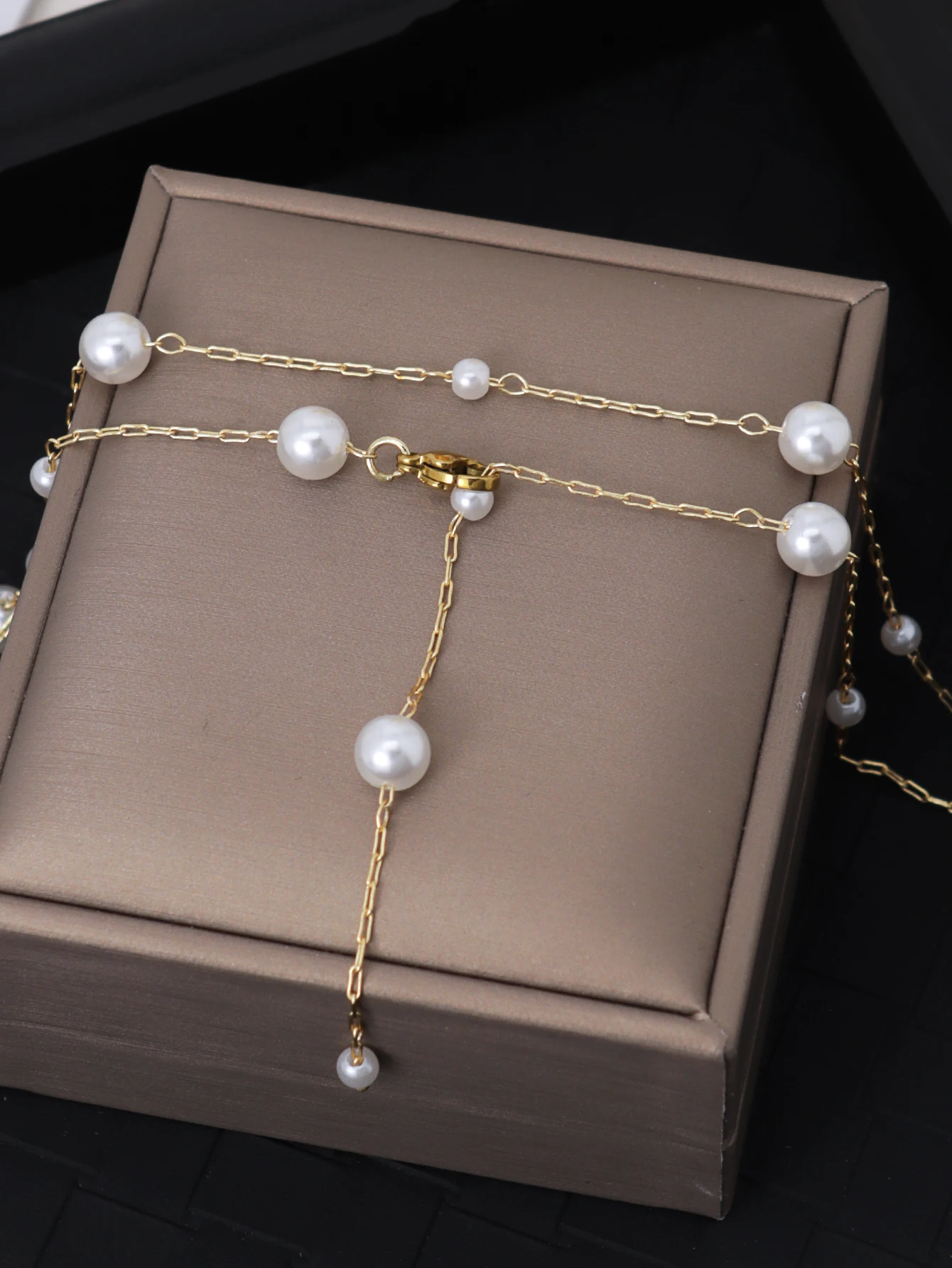 Necklace Y-Shaped Long Adjustable Lariat for Women