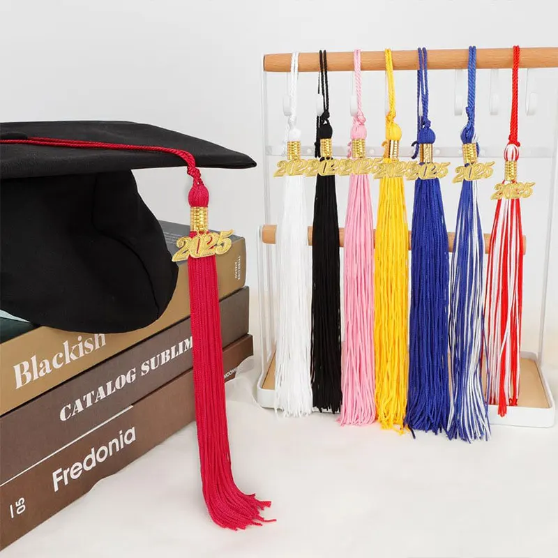 5pcs Graduation Tassel with Gold Date Mortarboard Tassel Fringe for Graduation Party Decorations Accesorios De Costura tassel fringe tassel decoration tassel trim